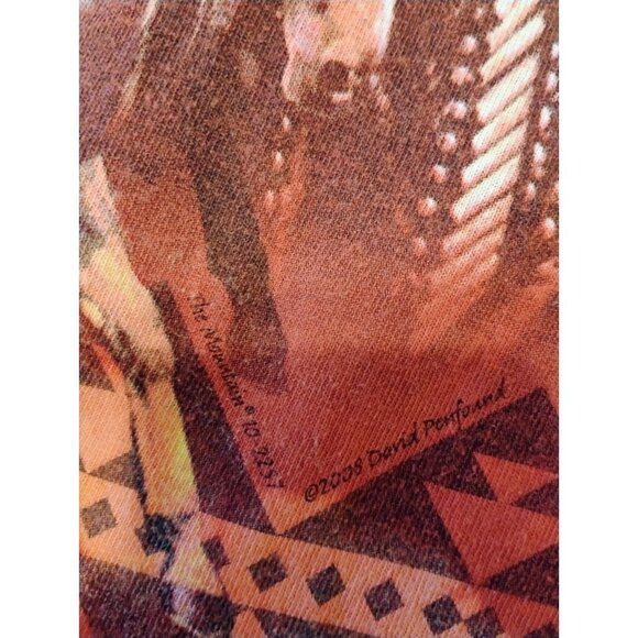 THE MOUNTAIN 2008 Indian Shirt XXL Horses Wolf Leather Tag Tie Dye - Picture 3 of 5